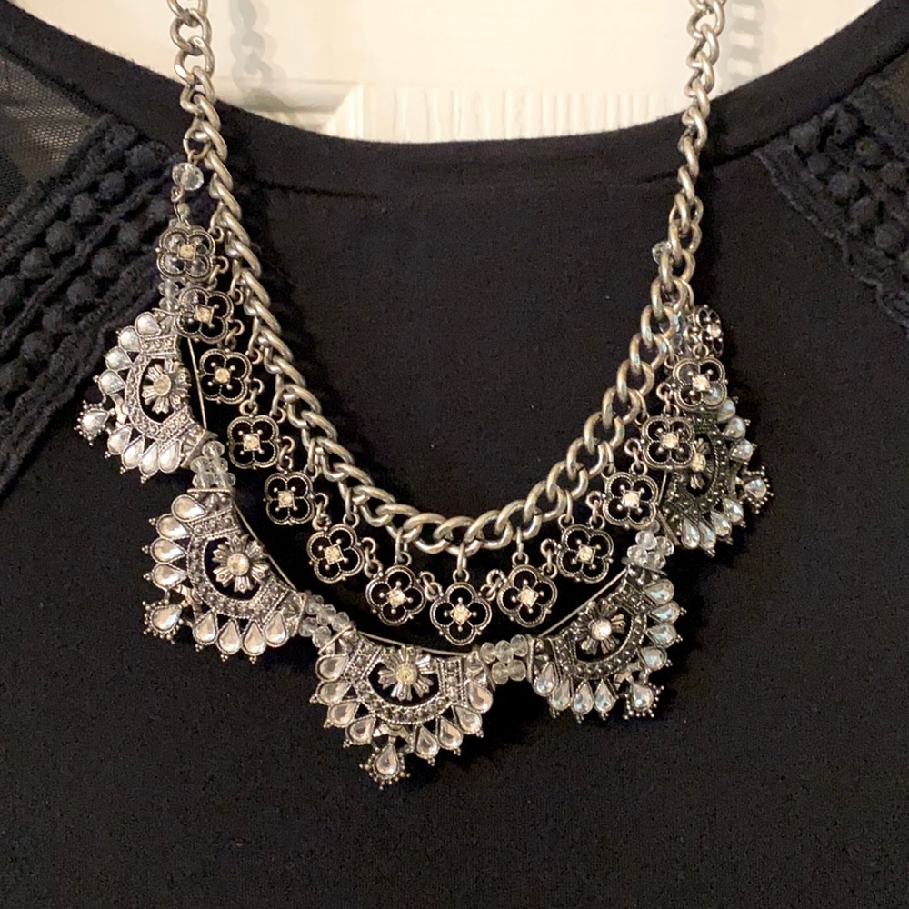 Large Silver Necklace